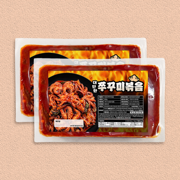 양념 쭈꾸미볶음 1+1 캠핑 요리 집들이 음식 냉장 밀키트 