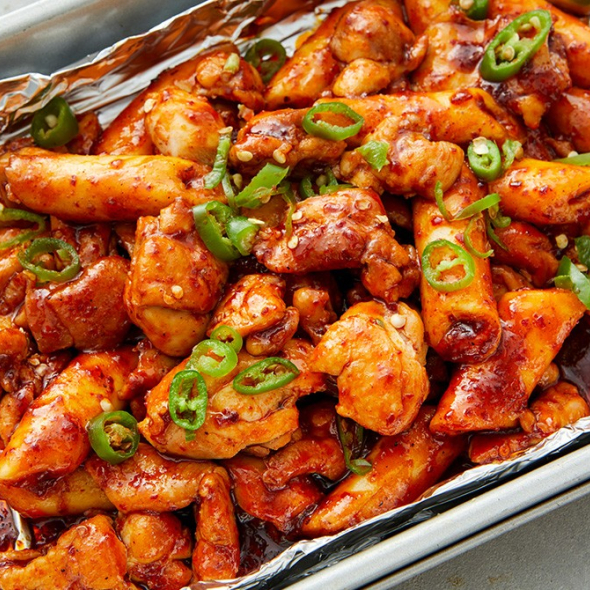 치밥하기 좋은 국내산 순살 바베큐치킨