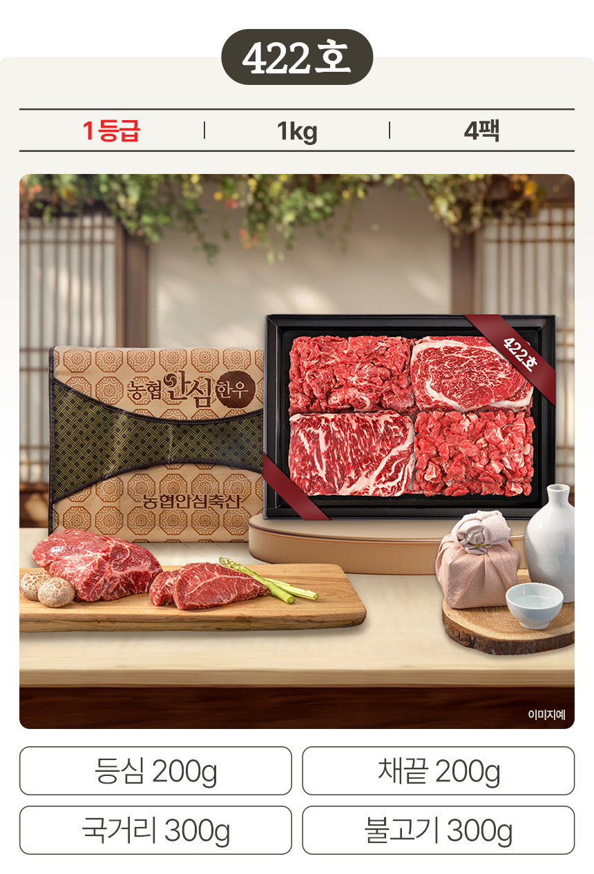 [422호] 농협안심 한우선물세트 등심 채끝 목심 사태 설 명절 부모님 선물