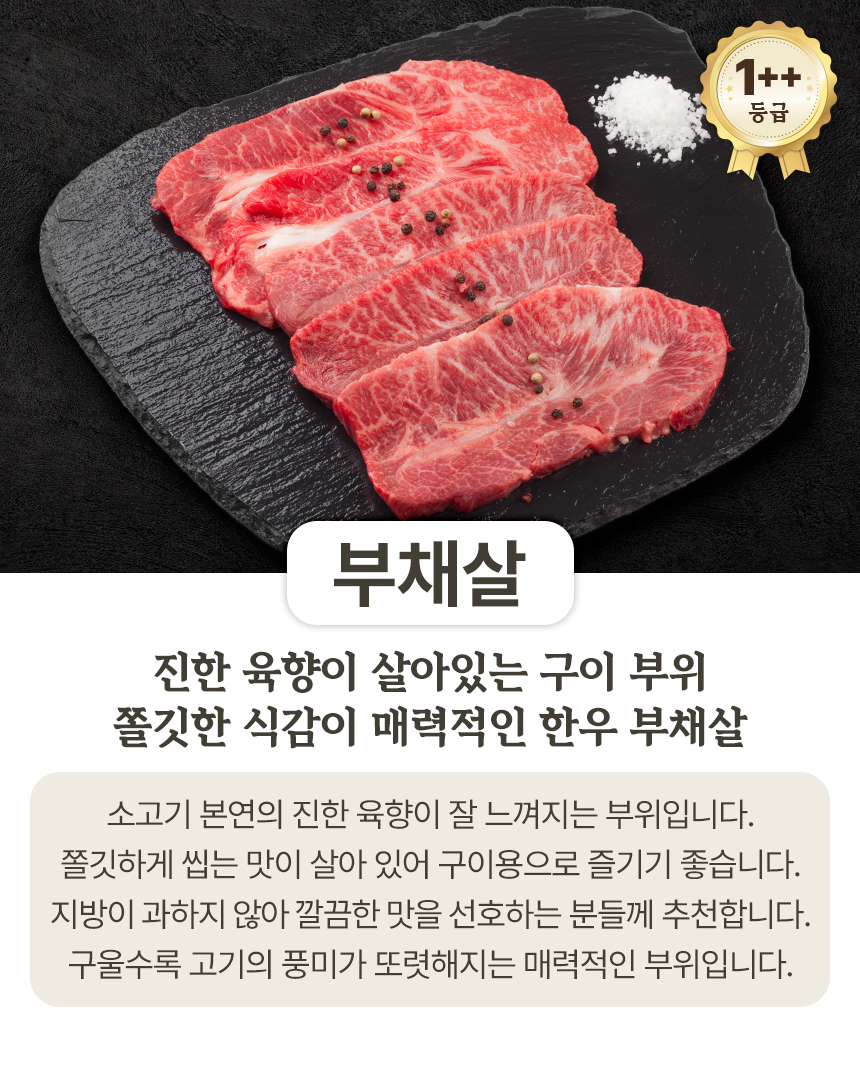 농협안심한우 투뿔 치마살 살치살 구이용 한우 300g 소고기 골라담기