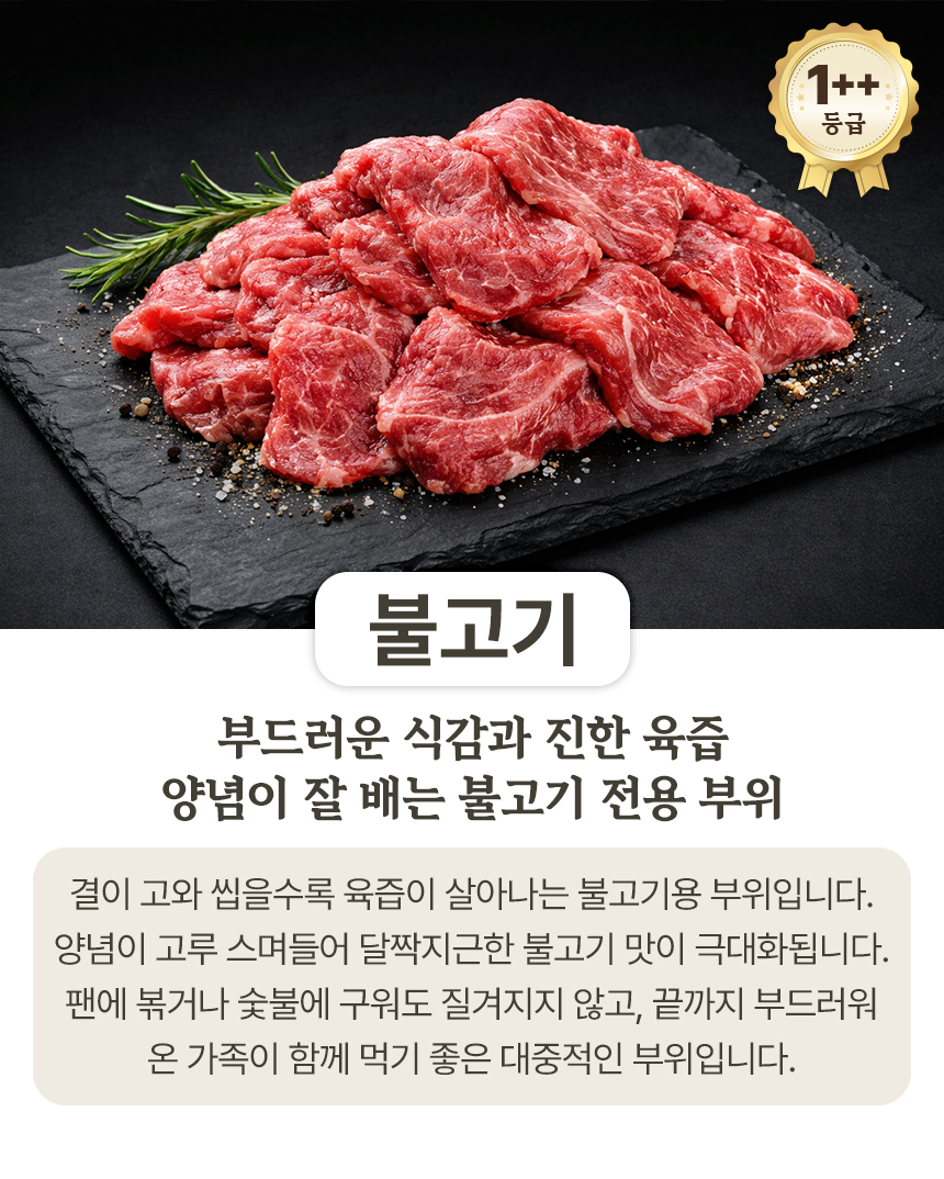 농협안심한우 투뿔 치마살 살치살 구이용 한우 300g 소고기 골라담기