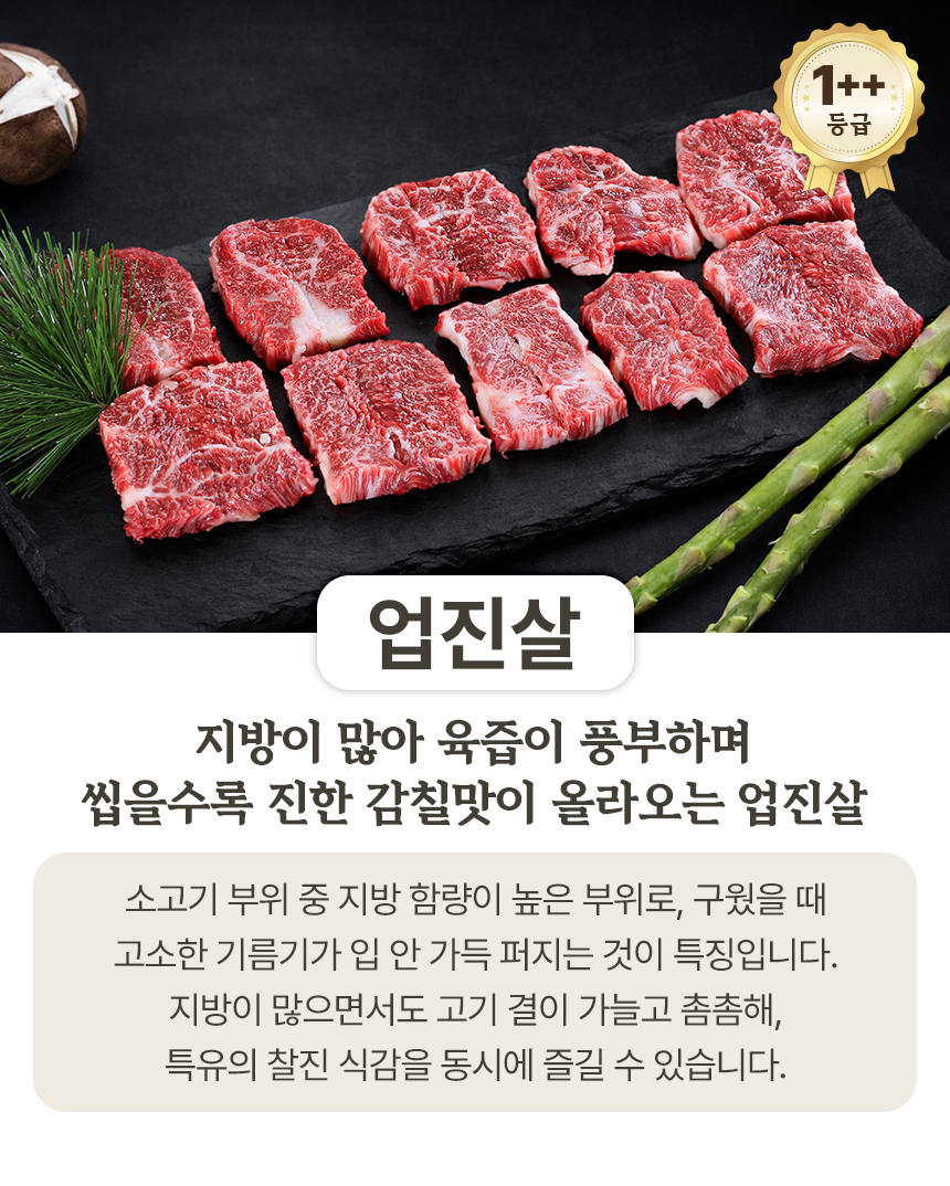 농협안심한우 투뿔 치마살 살치살 구이용 한우 300g 소고기 골라담기
